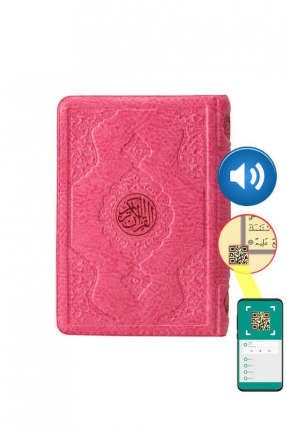 Çanta Boy, Pembe Renk, Ahmet Hüsrev Hattı, Fermuarlı, Kuranı Kerim