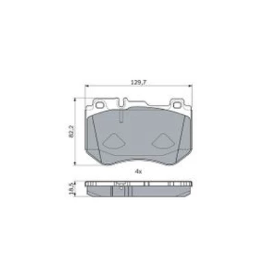 Mercedes C180 0986494777 ÖN FREN BALATASI BOSCH - 1