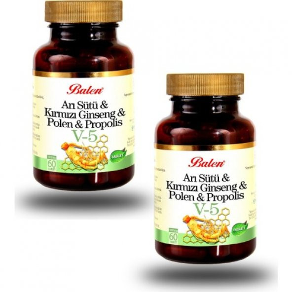 Balen V5 Arı Sütü Ginseng Propolis Polen 2 Adet