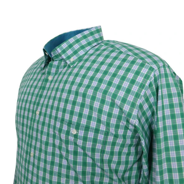 Büyük Beden BATTAL BOY Erkek Gömlek Bettino Yeşil - 2