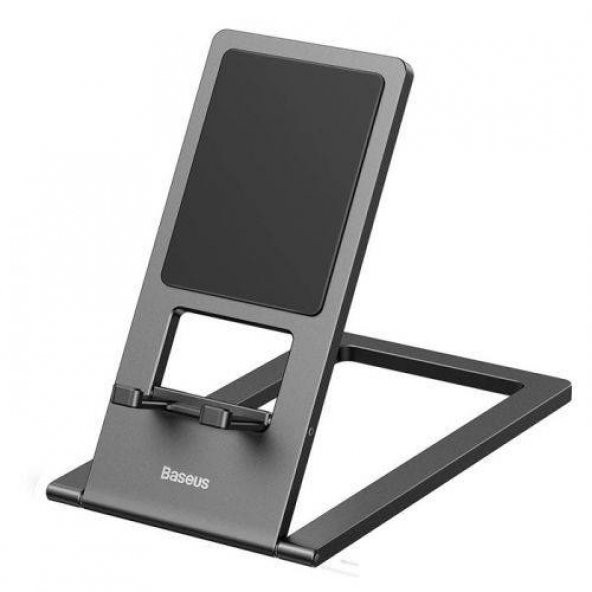 Polham BASEUS Metal 360 Derece Katlanabilir Masaüstü Tablet Tutucu Standı ve Telefon Tutucu