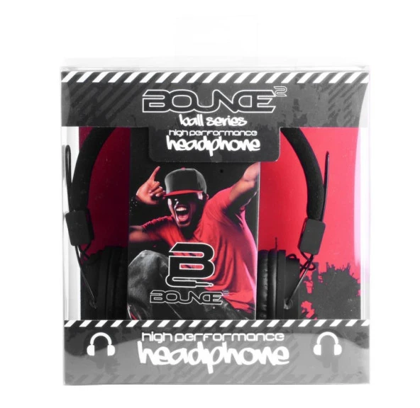 Kulaklık Katlanabilir Kablolu Siyah Bounce Ball Series BO-2003-BK - Resim 2