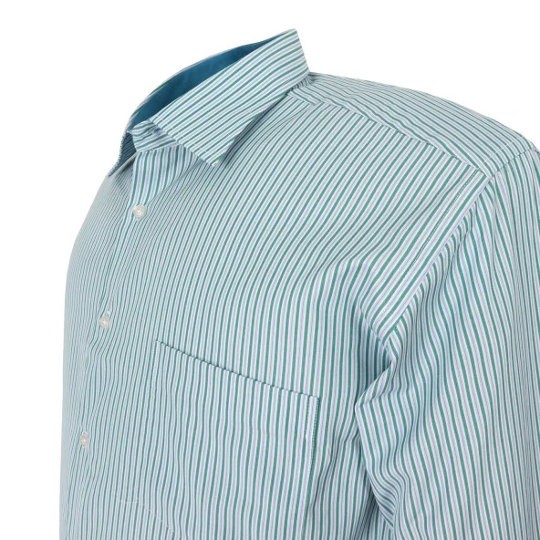 Büyük Beden BATTAL BOY Mevsimlik Klasik Gömlek Uzun Kol - 2