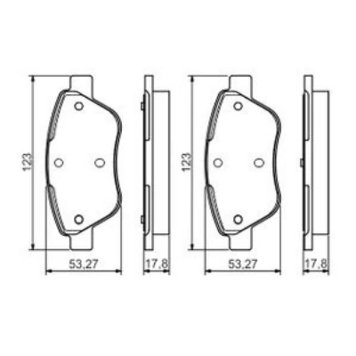 Fiat Fiorino Albea Linea 0986495102 ÖN FREN BALATASI BOSCH