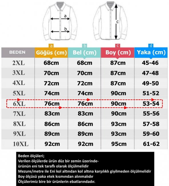 Büyük Beden BATTAL BOY Pamuklu Mevsimlik Gömlek Uzun Kol - 5