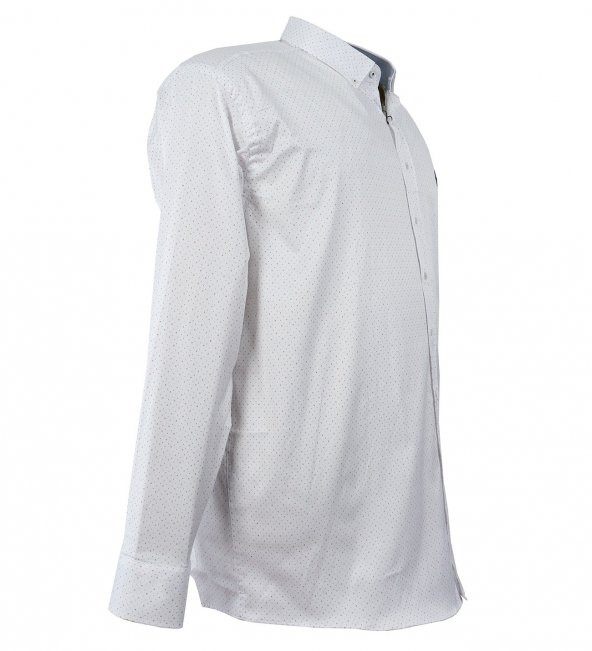 Büyük Beden BATTAL BOY Pamuklu Mevsimlik Gömlek Uzun Kol - 2