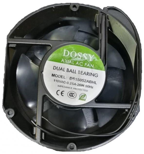Dossy DS15052ABHL 110 Volt 0.25 Amper Metal Oval Fan ürün görseli 1