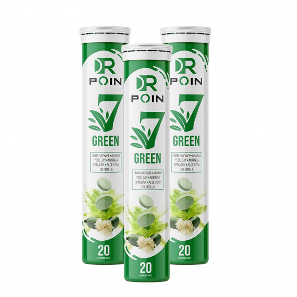 Dr Poin 7 Green Efervesan Tablet 3 Adet