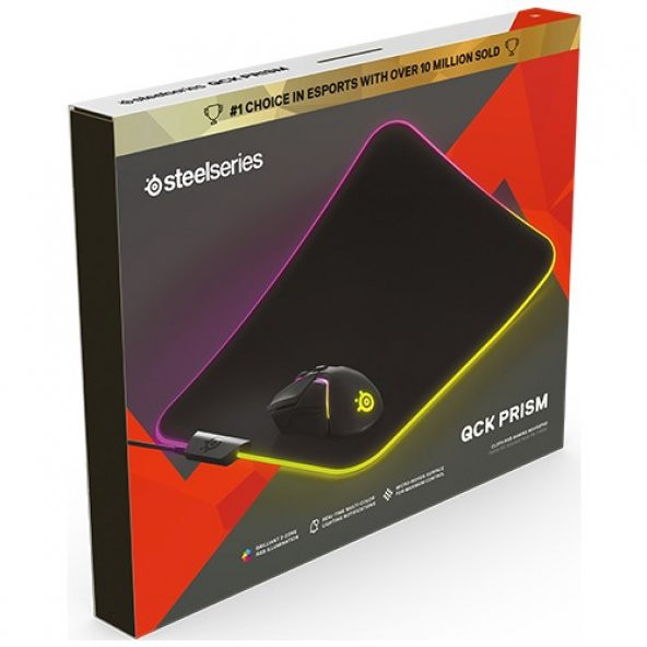 Steelseries Qck Prism Cloth (Kumaş) Medium Rgb Oyun Mousepad - 3