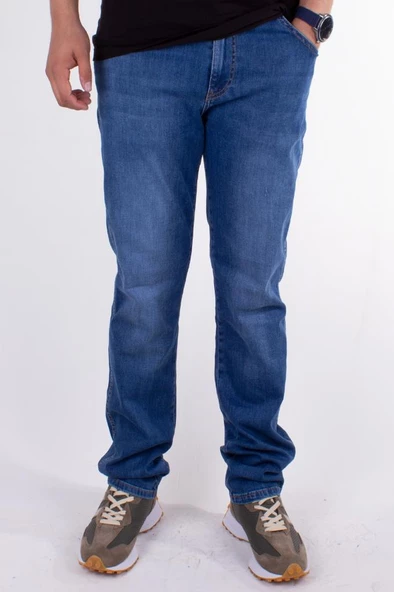 Twister Vegas 132-250 Mavi Yüksek Bel Rahat Paça Erkek Jeans Pantolon - 2