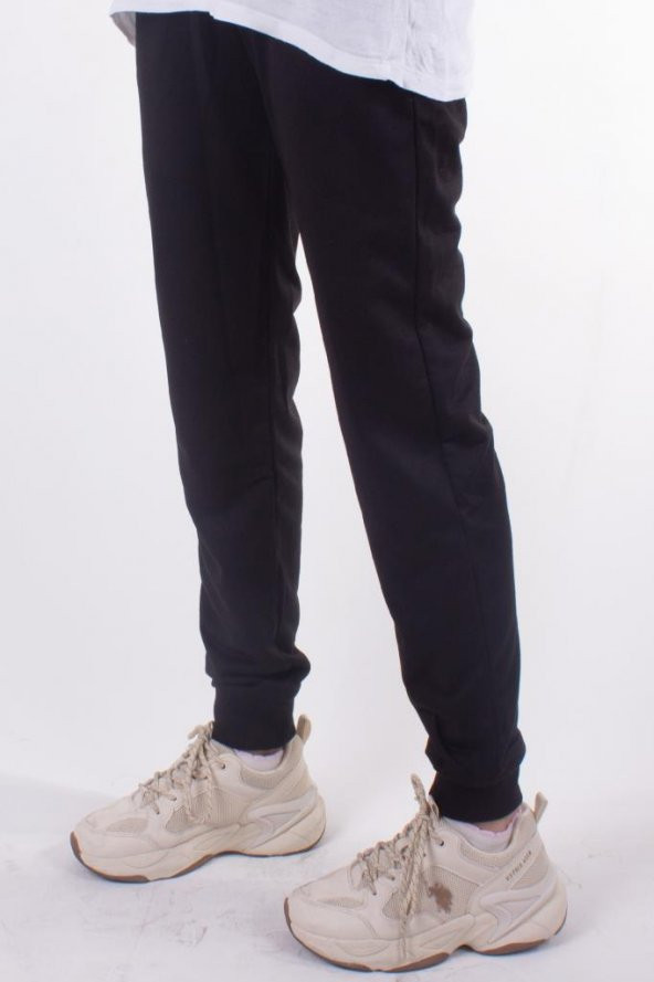 Kinetix SN86 Basıc jogger Siyah Günlük Pamuklu Kadın Alt Eşofman - 3