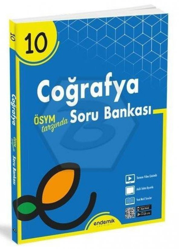 10. Sınıf Coğrafya Soru Bankası Endemik Yayınları
