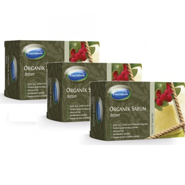 Mecitefendi Organik Bıttım Sabunu 125 gr x 3 Adet - 1