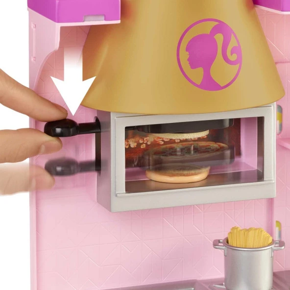 Barbie'nin Restoranı Oyun Seti 30'dan Fazla Parçası ve 6 Farklı Oyun Alanı İle - 5