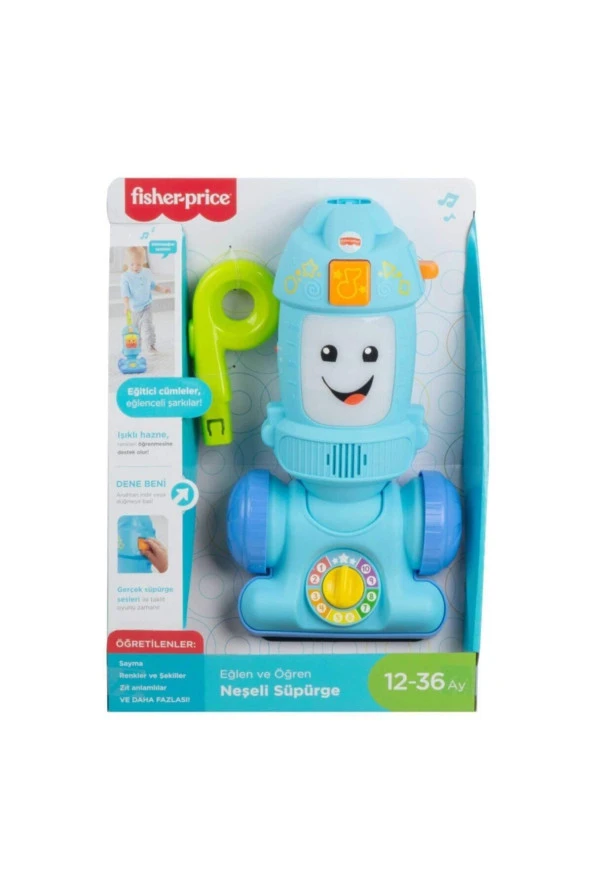 Fisher-Price Eğlen ve Öğren serisinden Türkçe Konuşan Neşeli Süpürge