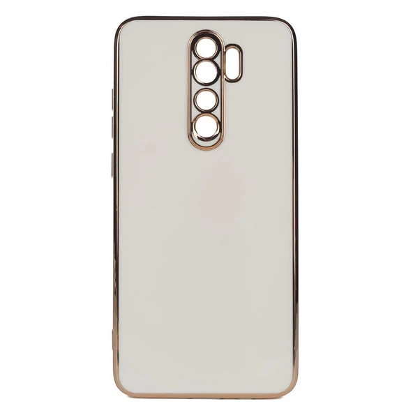 Gpack Xiaomi Redmi Note 8 Pro Kılıf Bark Parlak Silikon Renkli Kenarları Rose - 4