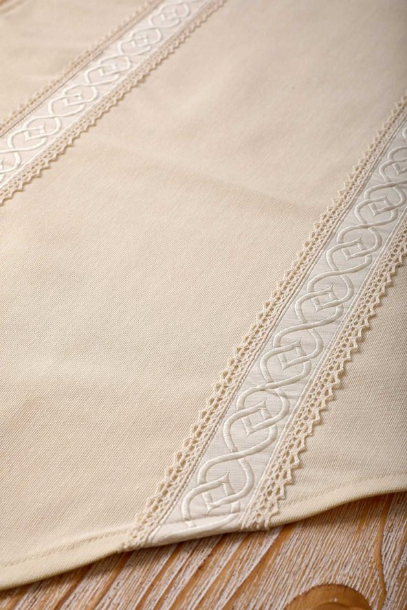 140X40 Runner Krem - 5