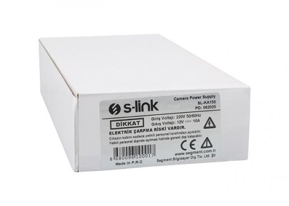 S-link SL-KA150 12V 10A Metal Kamera Güç Kaynağı - 4