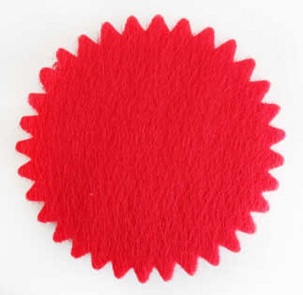 ORGANZE FİLELİ YUVARLAK TÜL KIRMIZI 24 CM 100 ADET - 1
