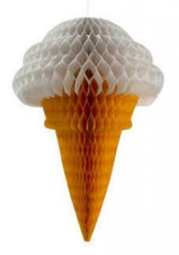 SÜS DONDURMA ORTA BOY BEYAZ 50 cm 1 ADET ürün görseli