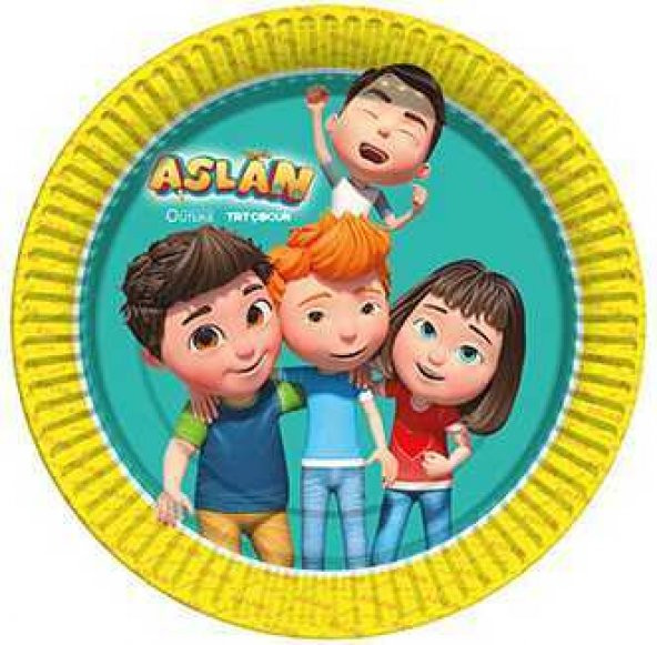 TABAK ASLAN 23 CM 8 ADET ürün görseli