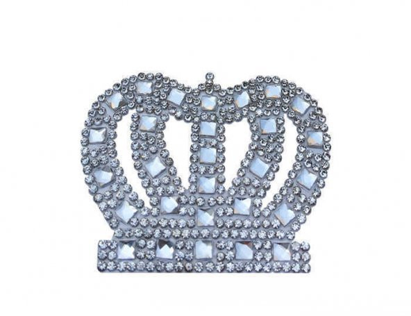 TAÇ KÜÇÜK ÜTÜ İLE YAPIŞAN 6x4.6cm (HOT-FIX) 4 ADET - 1