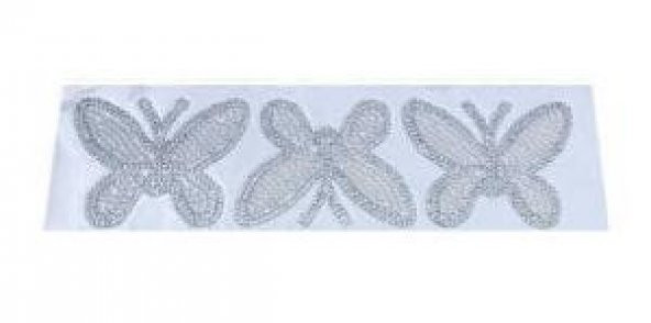 KELEBEK ÜTÜ İLE YAPIŞAN 8x5cm (HOT-FIX) 3 ADET - 2