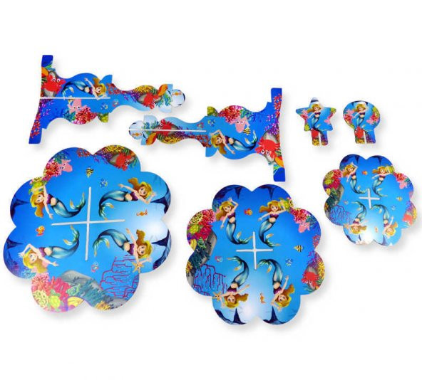 KAP KEK STANDI DENİZ KIZI 1 ADET ürün görseli