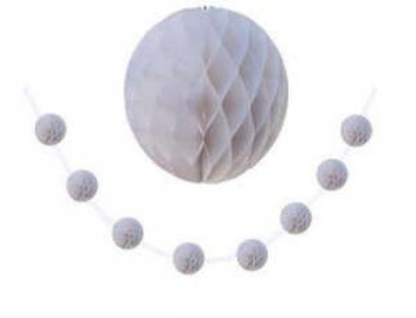 SÜS PONPON PETEK BEYAZ 2Lİ 1 PAKET ürün görseli