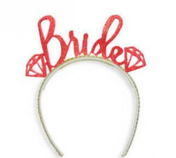 TAÇ EVADAN BRIDE TO BE KIRMIZI 1 ADET ürün görseli