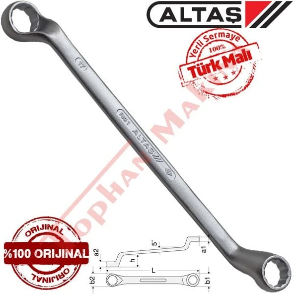 Altaş 30x34mm Yıldız Anahtar