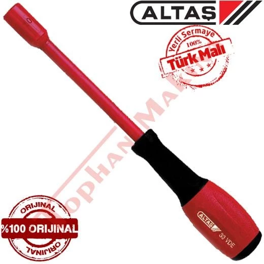 Altaş VDE 33 İzoleli Lokma Tornavida 1000W 12mm