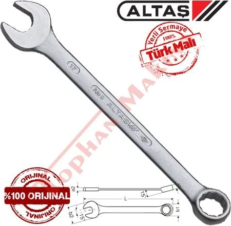 Altaş 23 mm Kombine Anahtar