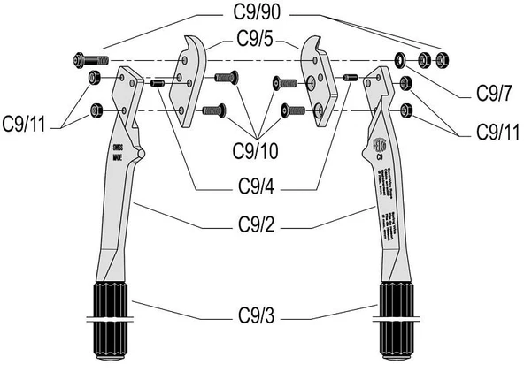 Felco C9 Çelik Halat Makası 32.5cm - 2