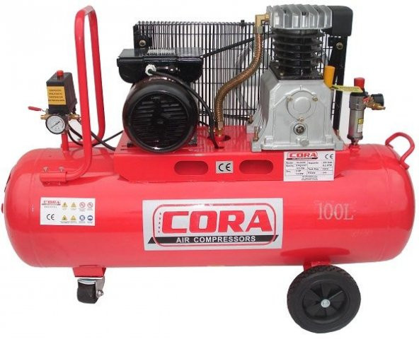 Cora 100 Kompresör Kasnaklı 100 Litre