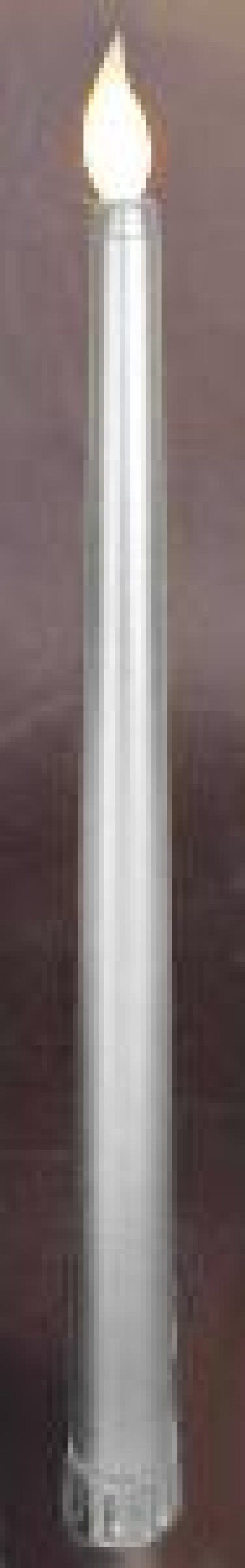 MUM ŞAMDANLIK LED IŞIKLI GÜMÜŞ 1 ADET - Resim 2