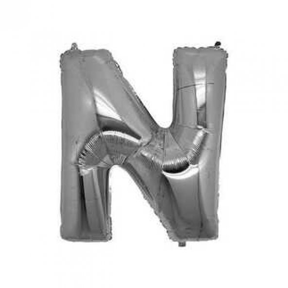 FOLYO BALON HARF N 40 İNC GÜMÜŞ 1 ADET ürün görseli