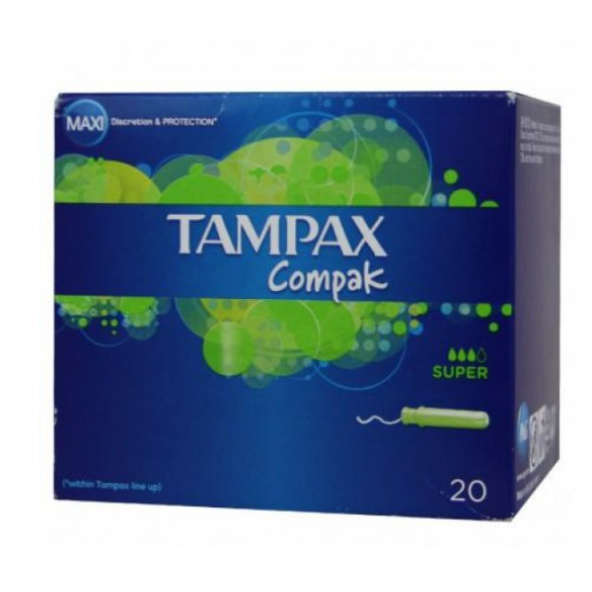 Tampax Compak Tampon Süper 20li