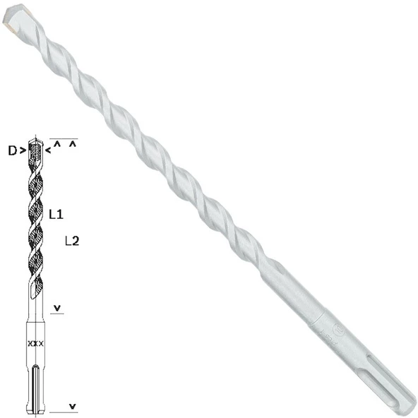 Bosch SDS-Plus-1 Matkap Uç 10x150x210mm Taş Beton