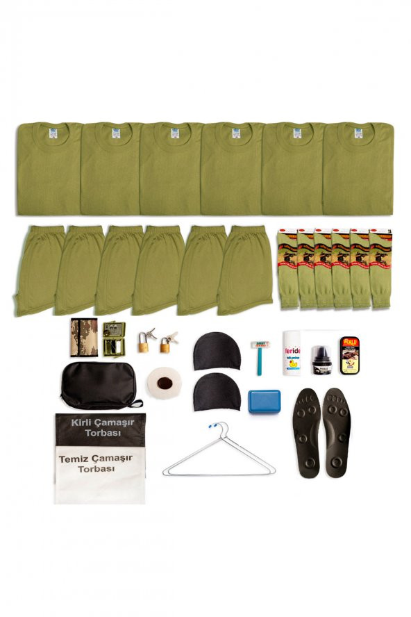 6lı Temel Asker Seti - Asker Malzemeleri - Bedelli Ve Acemi Asker Malzemesi - 5