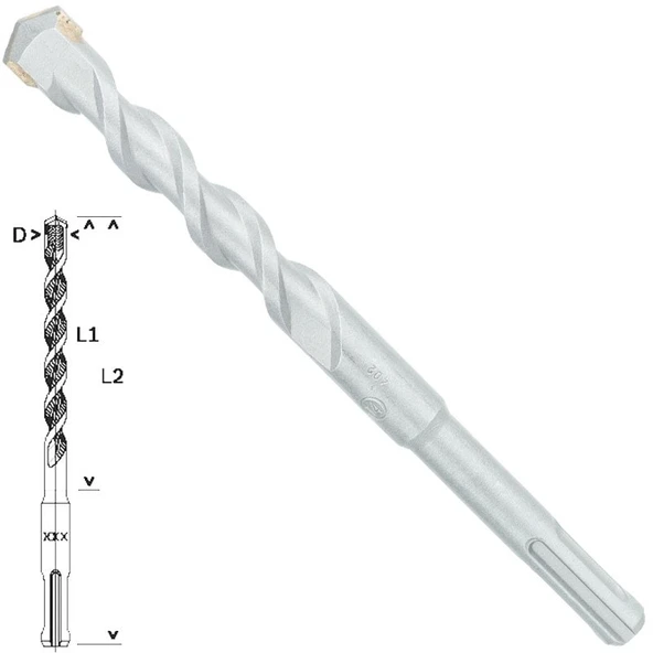 Bosch SDS-Plus-1 Matkap Uç 14x100x160mm Taş Metal ürün görseli
