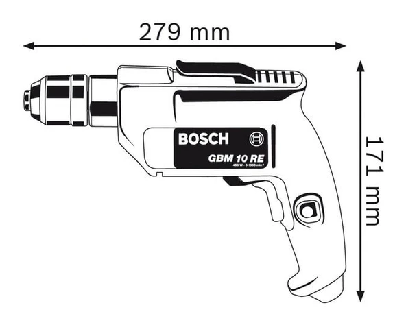 Bosch Professional GBM 10 RE Darbesiz Matkap - 2