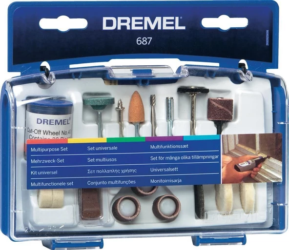 Dremel 687 Çok Amaçlı Aksesuar Seti 52 Parça