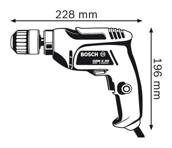 Bosch Professional GBM 6 RE Darbesiz Matkap - 2
