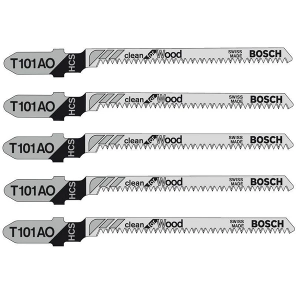 Bosch T101AO Dekupaj Testere Bıçak Ahşap 5 Parça - 2