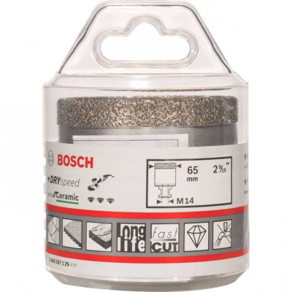 Bosch DRY Speed Ceramic Kuru Elmas Delici 65mm - 2