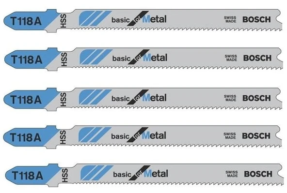 Bosch T118A Dekupaj Testere Bıçak Metal 5 Parça - 2