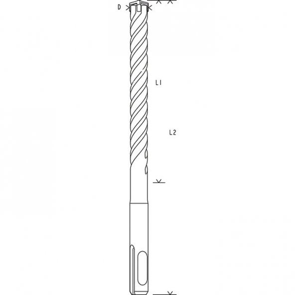 Bosch SDS-Plus 5X Matkap Uç 6.5x150x210mm Taş ve Beton - 2