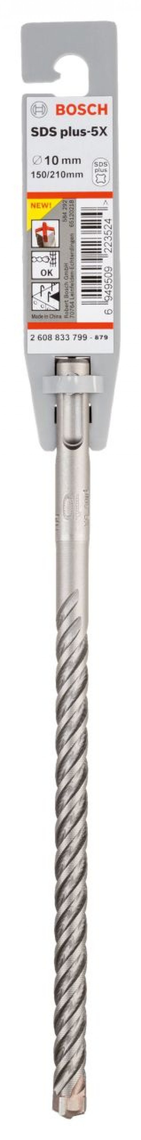 Bosch SDS-Plus 5X Matkap Uç 10x150x210mm Taş ve Beton