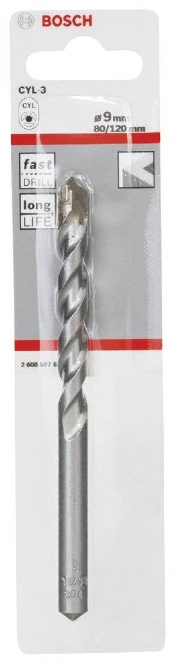 Bosch CYL-3 Matkap Uç 9x80x120mm Beton - 2